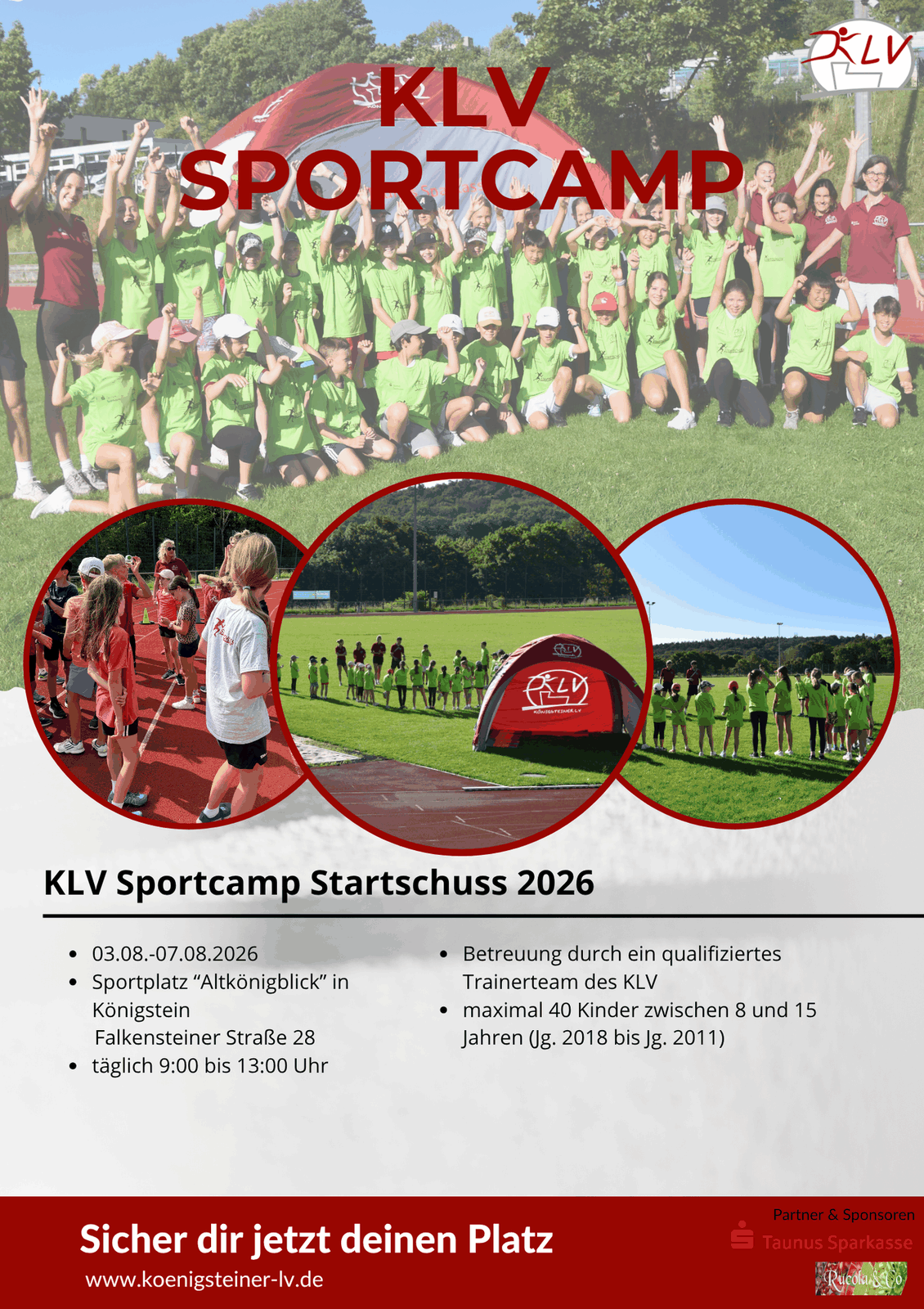 Flyer zum KLV Sportcamp